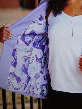 NWT FUN BEETLEJUICE LAVENDER PURPLE JACKET Size 18 Woman's Funsuit Costume